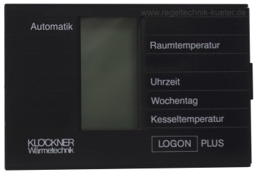 Heizungsregler LOGON Plus (schwarzes Gehäuse)