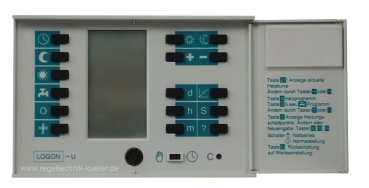 Küter Regeltechnik - Heizungsregler LOGON U für Brennwertgerät ULTRON  22/33/44